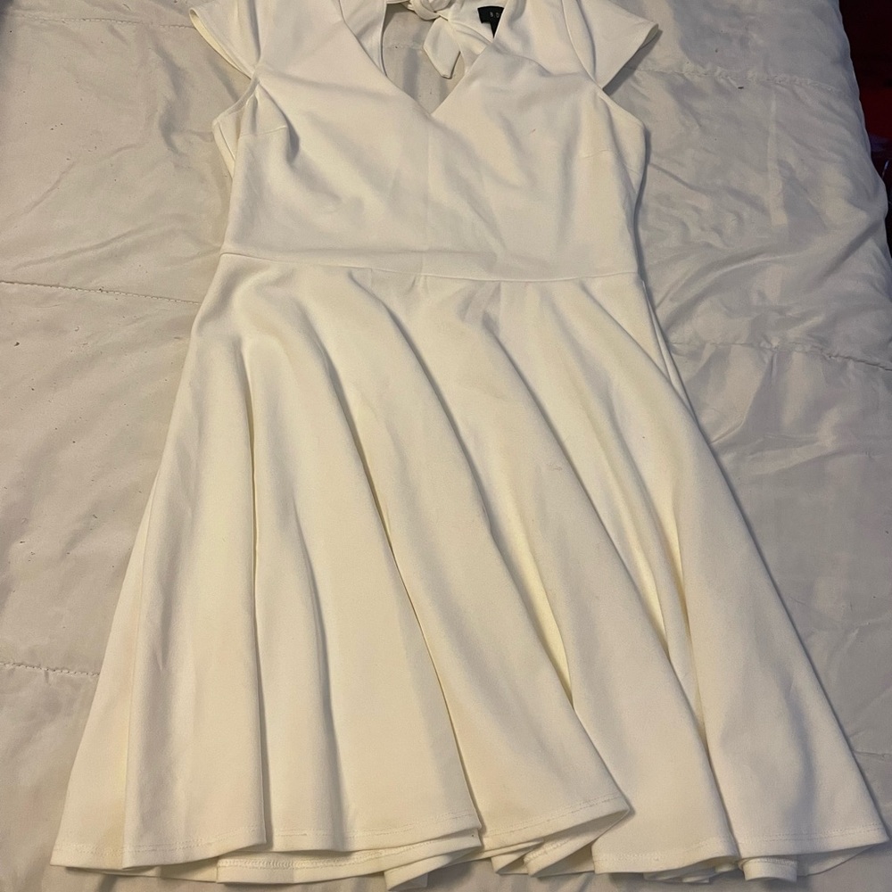 B Darlin Cream Mini Dress